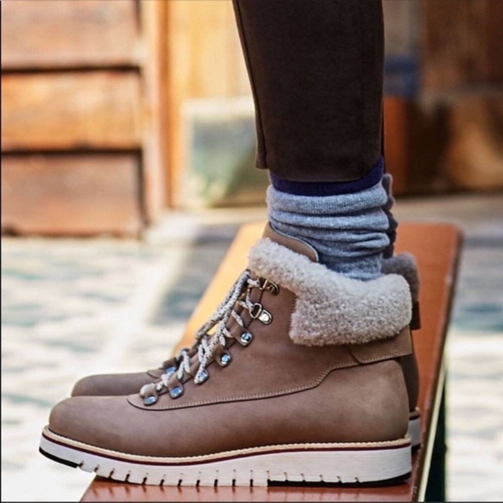 Cole Haan Zero Grand Explore waterproof leather hiking boots